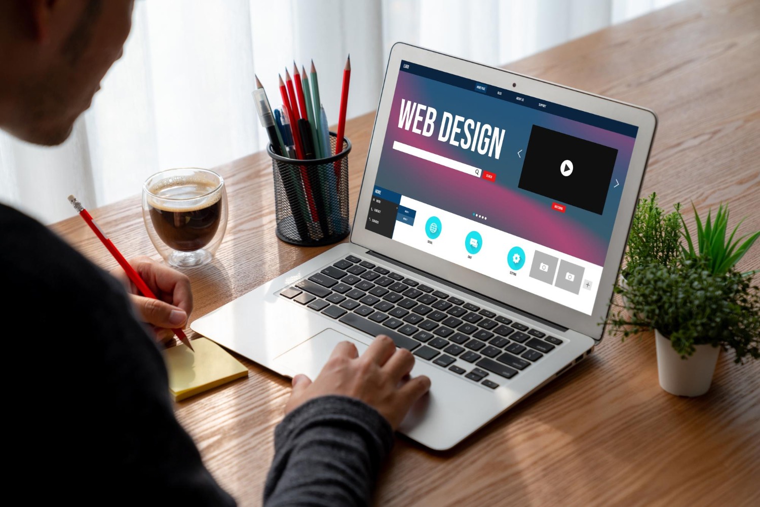 professional wordpress designer creating business website