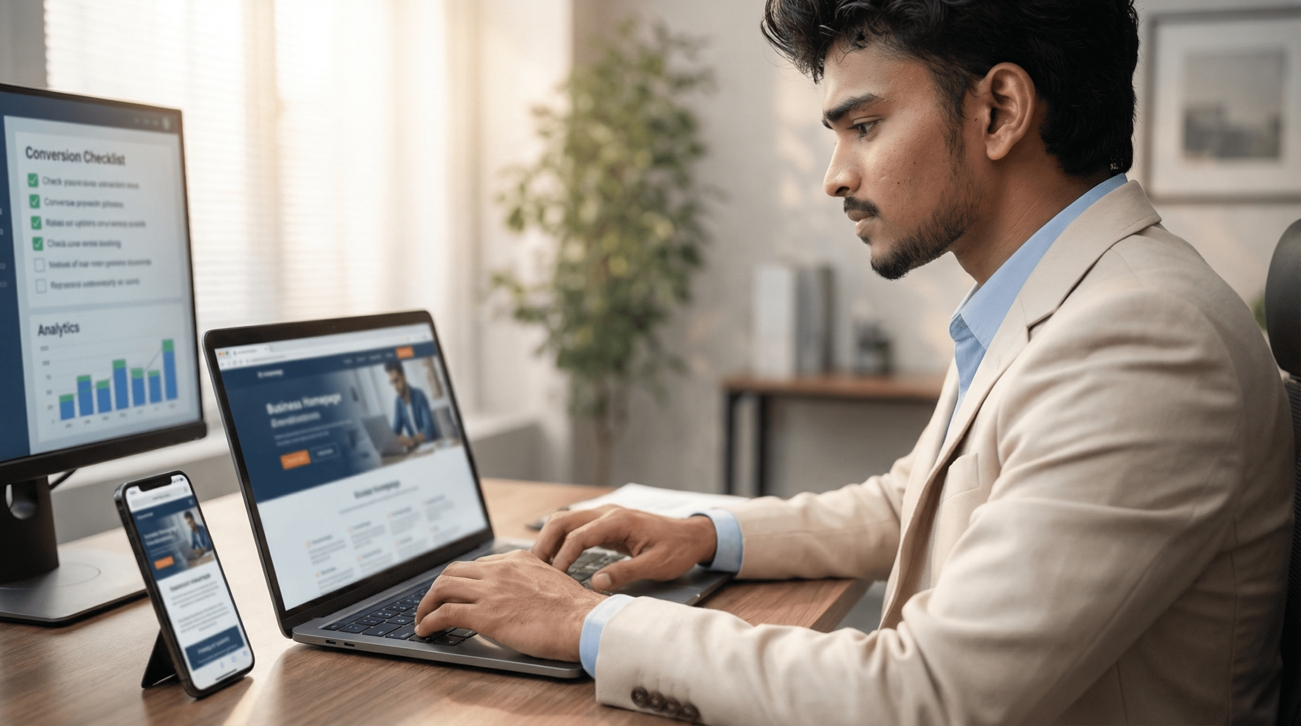 well-designed homepage increases conversions | vignesh - vigroos web designs