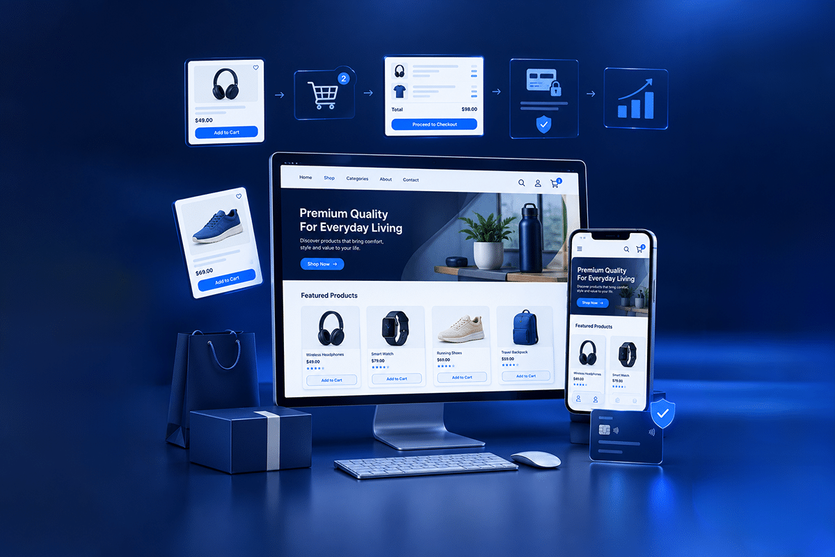 Woocommerce website development - vigroos web designs